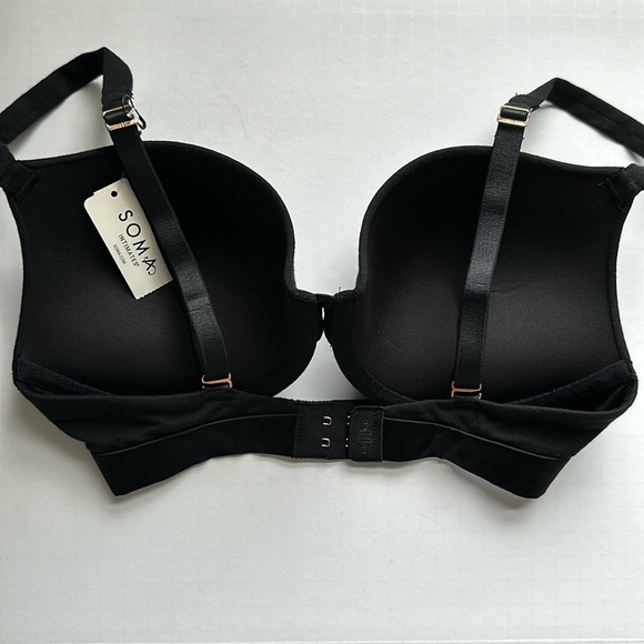 Soma Intimates Telltale The Dreamer Push-Up Bra NWT Black - Picture 7 of 9